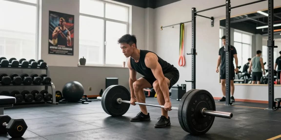 Steroidshop bietet erstklassige Anabolika, Bodybuilder trainieren intensiv im Fitnessstudio.