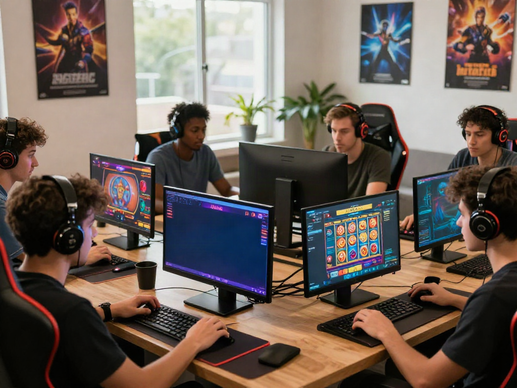 Engaged players enjoying an exciting session on iwin's gaming platform, showcasing a vibrant and competitive atmosphere.