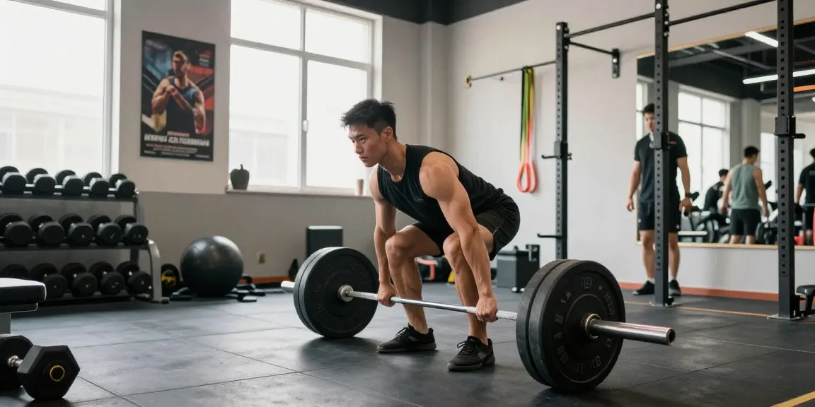 Steroidshop bietet erstklassige Anabolika, Bodybuilder trainieren intensiv im Fitnessstudio.