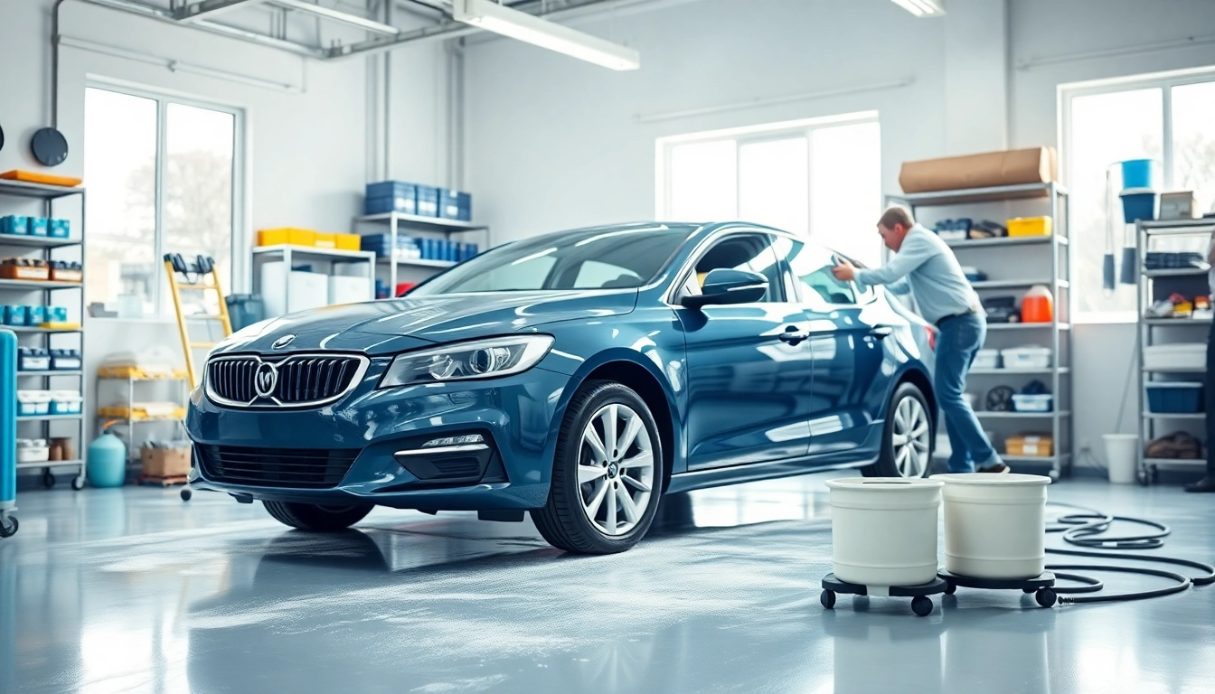Leasing Rückgabe Vorbereitung München in einer professionellen Autopflege-Werkstatt.
