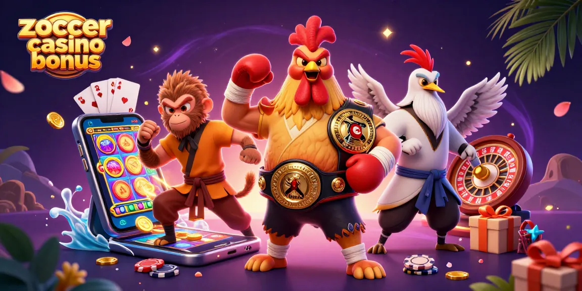 Engage with the zoccer casino bonus through exciting gameplay moments in a vibrant, dynamic casino scene.